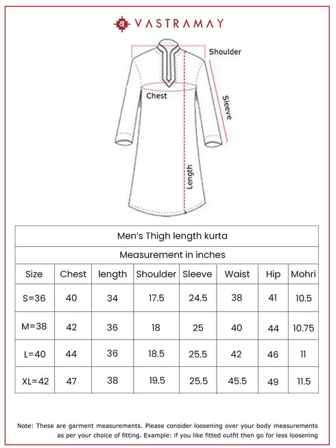 Men's Black Cotton Kurta